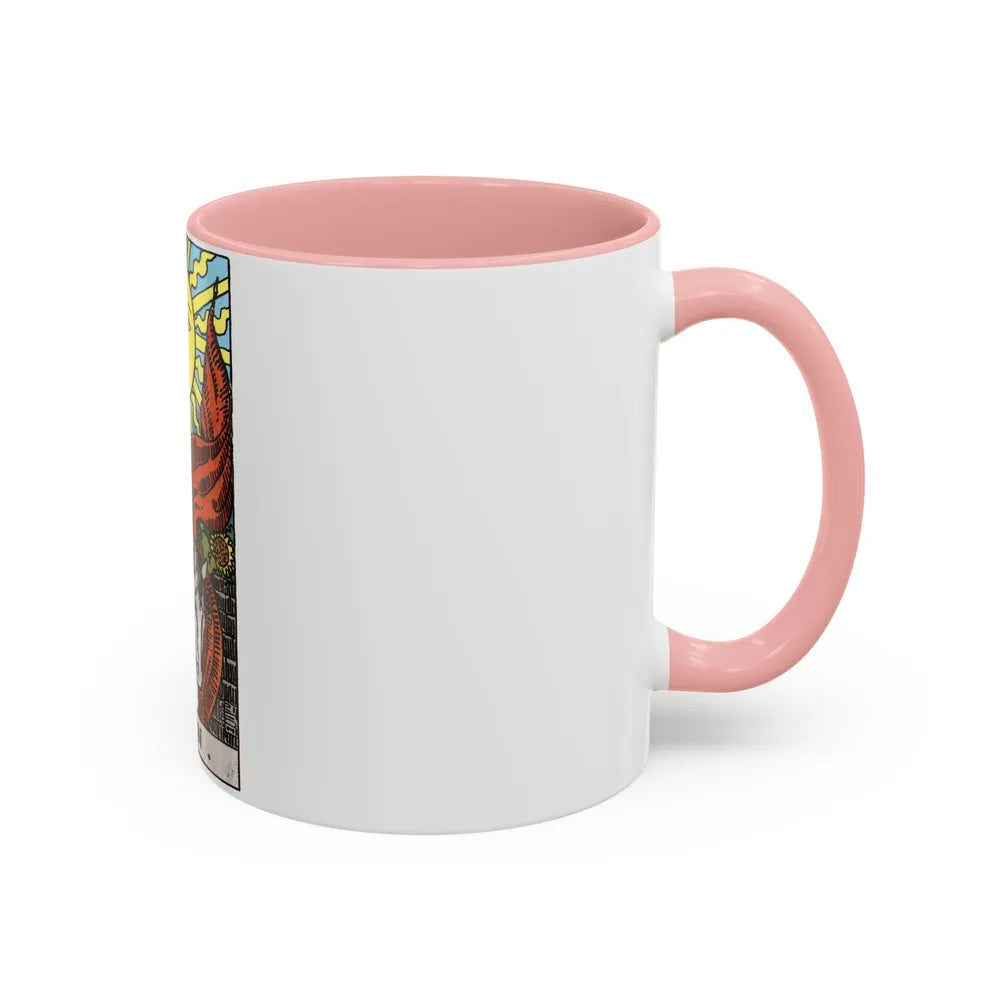 The Sun (Tarot Card) Accent Coffee Mug-Go Mug Yourself