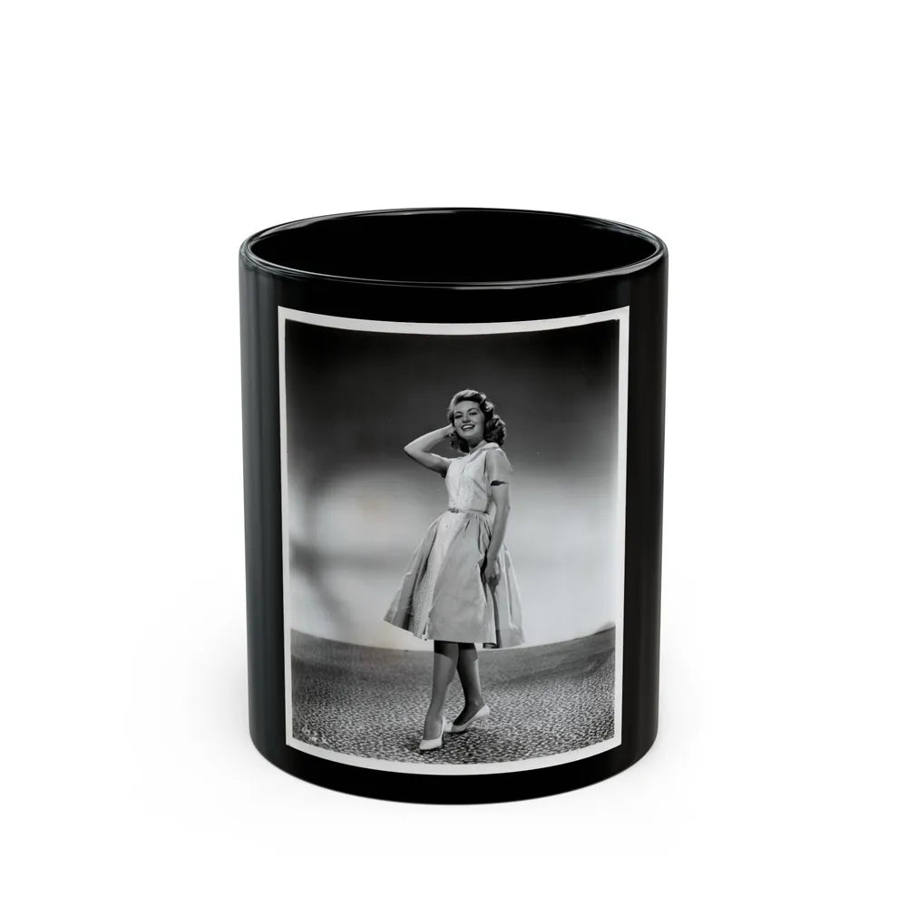 Janette Scott #49 (Vintage Female Icon) Black Coffee Mug-11oz-Go Mug Yourself