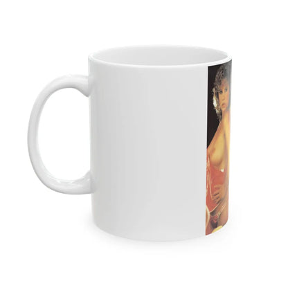 Linda Blair #140 - Partially Topless (Vintage Female Icon) White Coffee Mug-Go Mug Yourself