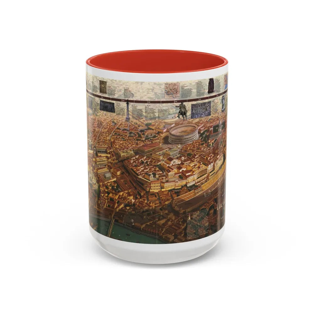 Romans, The (1997) (Map) Accent Coffee Mug-15oz-Red-Go Mug Yourself