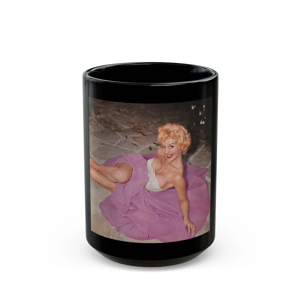 Greta Thyssen #91 (Vintage Female Icon) Black Coffee Mug-15oz-Go Mug Yourself