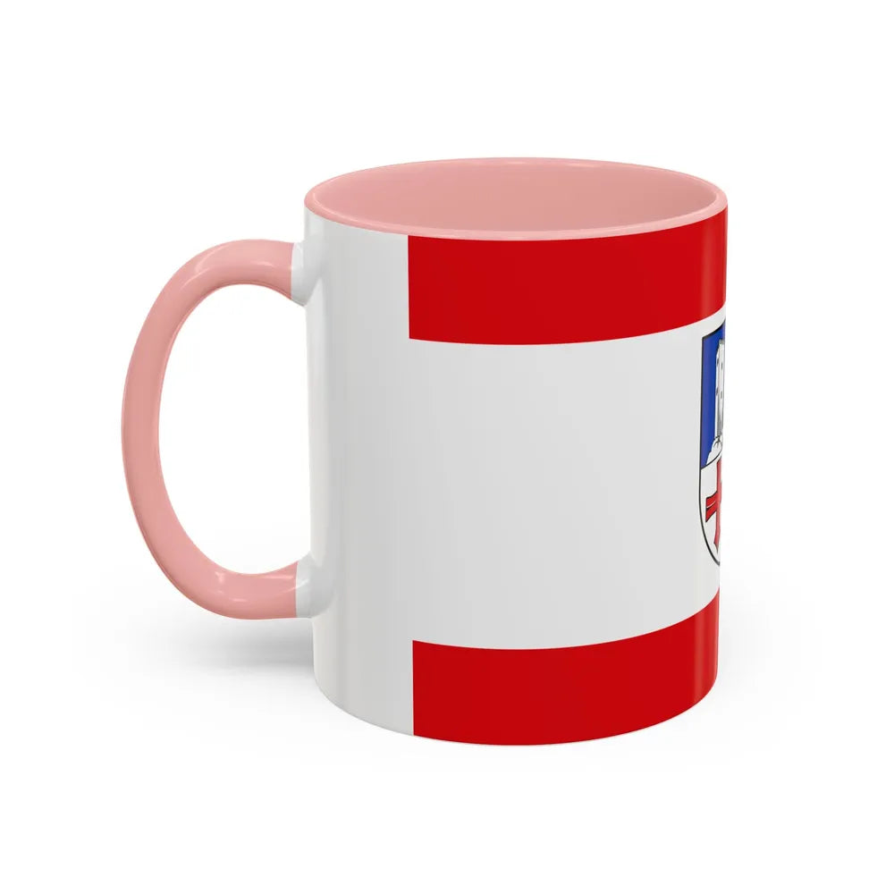 Flag of Bergstrasse Germany - Accent Coffee Mug-Go Mug Yourself