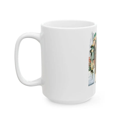 Dupont Orlon, advertisement, 1953 - White Coffee Mug-Go Mug Yourself