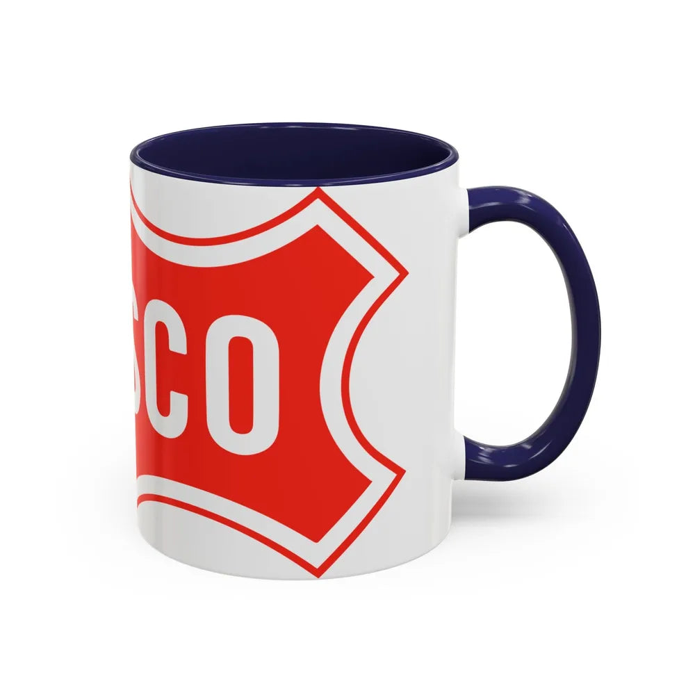 Seal of Frisco Texas - Accent Coffee Mug-Go Mug Yourself