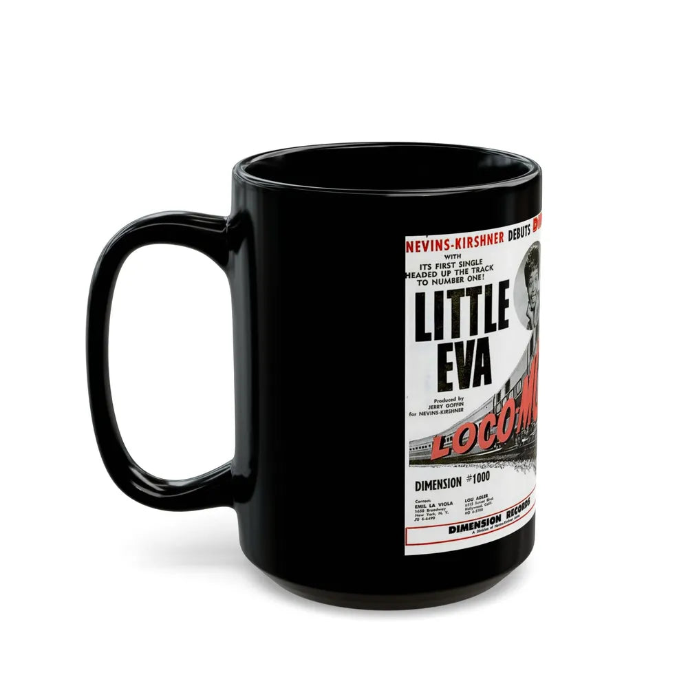 Little Eva (Music Poster) Black Coffee Mug-Go Mug Yourself