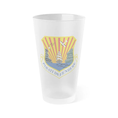 6th Air Mobility Wing (U.S. Air Force) Frosted Pint Glass 16oz-Go Mug Yourself