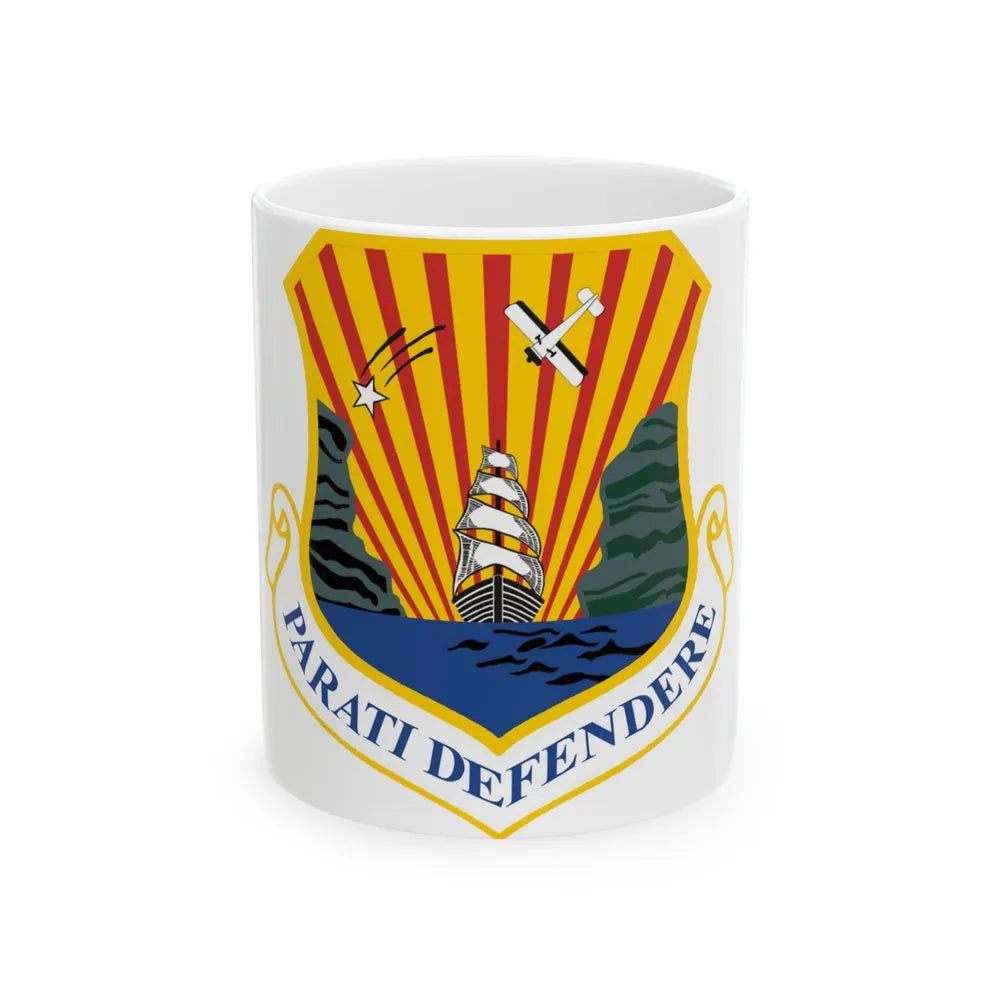 6th Air Mobility Wing (U.S. Air Force) White Coffee Mug-11oz-Go Mug Yourself