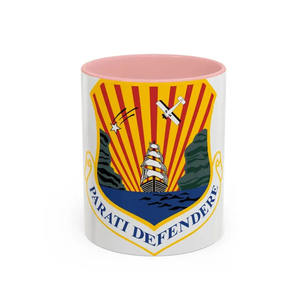 6th Air Mobility Wing (U.S. Air Force) Accent Coffee Mug 11oz Pink - Go Mug Yourself