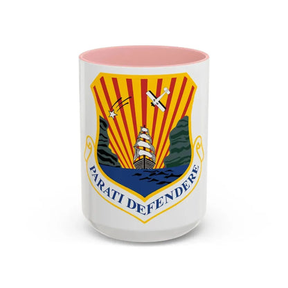 6th Air Mobility Wing (U.S. Air Force) Accent Coffee Mug 15oz Pink - Go Mug Yourself