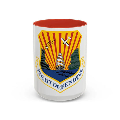6th Air Mobility Wing (U.S. Air Force) Accent Coffee Mug 15oz Red - Go Mug Yourself