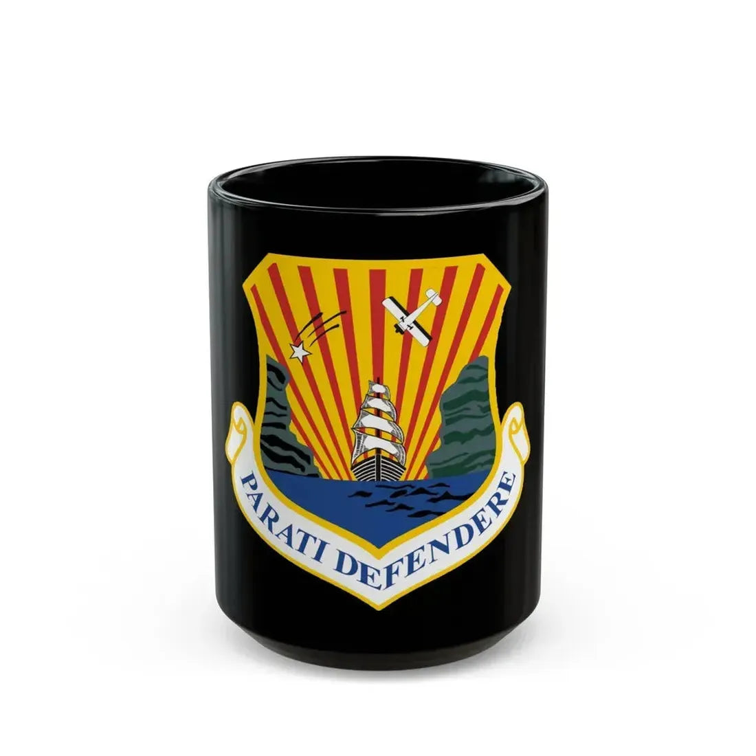 6th Air Mobility Wing (U.S. Air Force) Black Coffee Mug 15oz - Go Mug Yourself