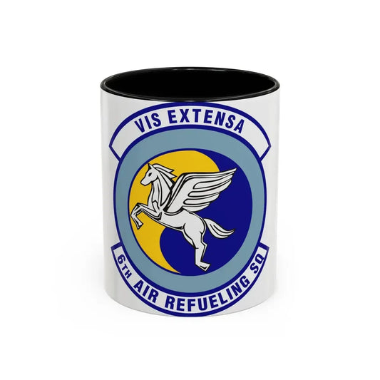 6th Air Refueling Squadron (U.S. Air Force) Accent Coffee Mug 11oz Black - Go Mug Yourself