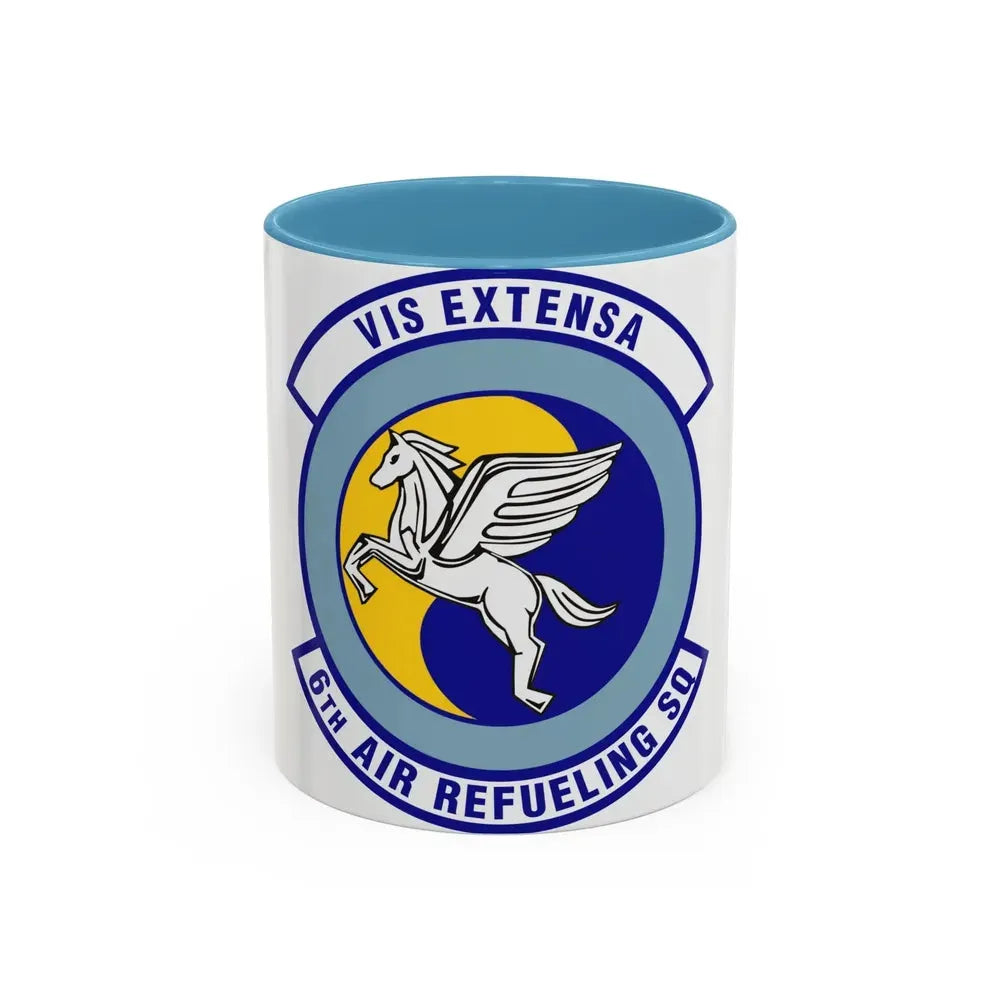6th Air Refueling Squadron (U.S. Air Force) Accent Coffee Mug 11oz Light Blue - Go Mug Yourself