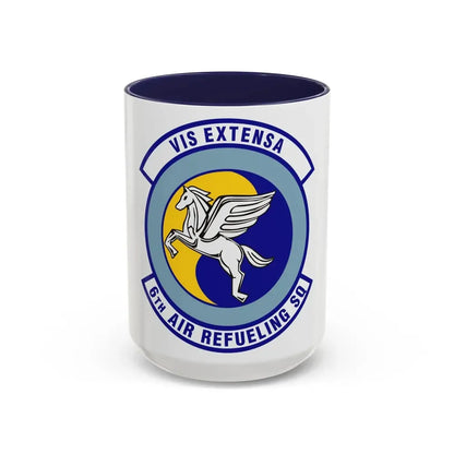 6th Air Refueling Squadron (U.S. Air Force) Accent Coffee Mug 15oz Navy - Go Mug Yourself