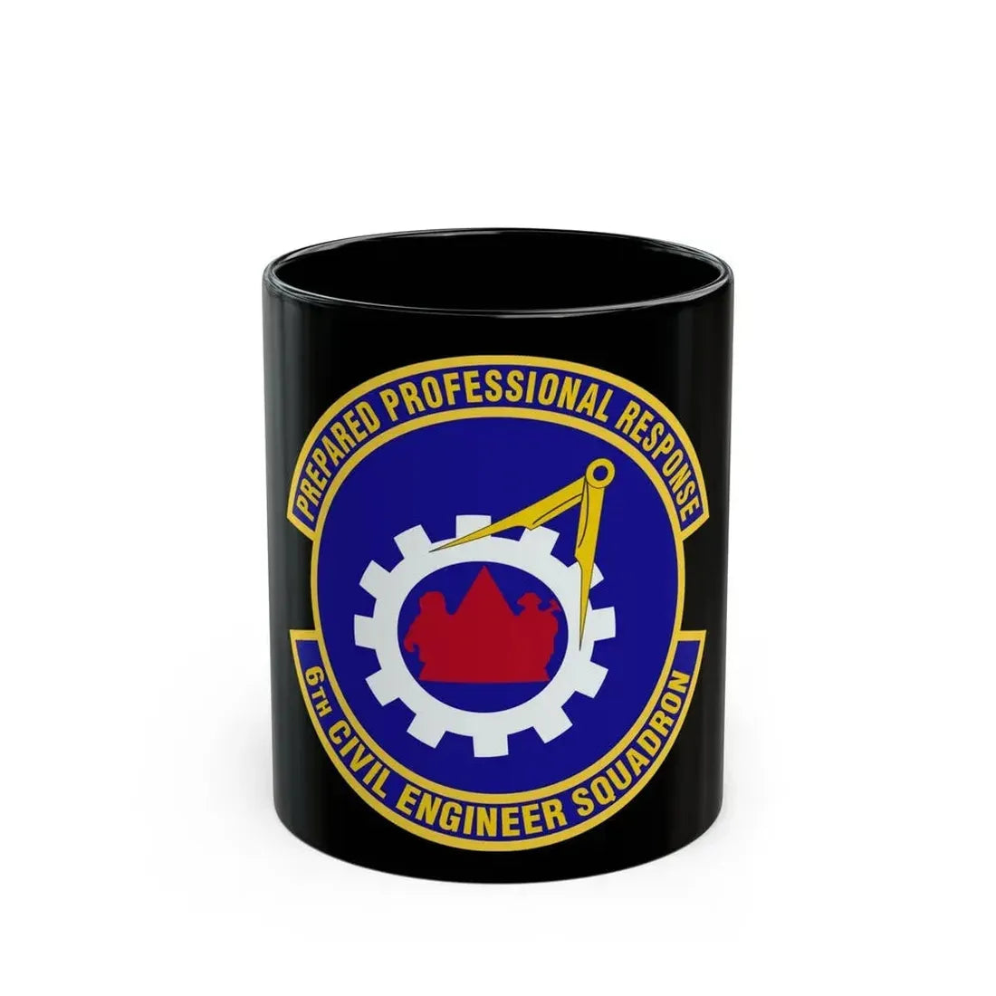 6th Civil Engineer Squadaron (U.S. Air Force) Black Coffee Mug 11oz - Go Mug Yourself