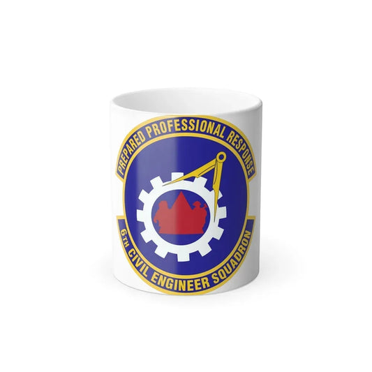 6th Civil Engineer Squadaron (U.S. Air Force) Color Changing Coffee Mug 11oz - Go Mug Yourself