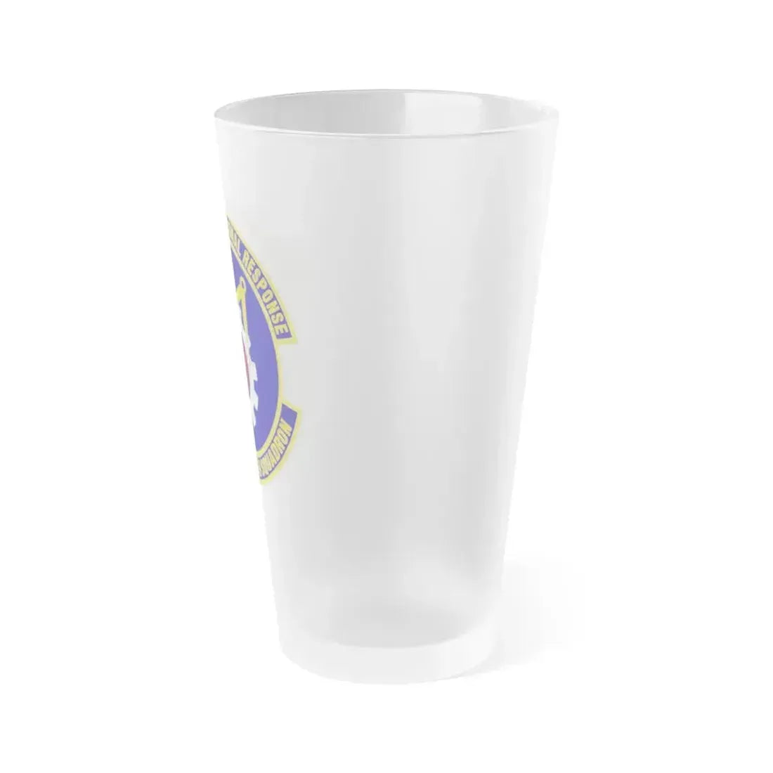 6th Civil Engineer Squadaron (U.S. Air Force) Frosted Pint Glass 16oz - Go Mug Yourself