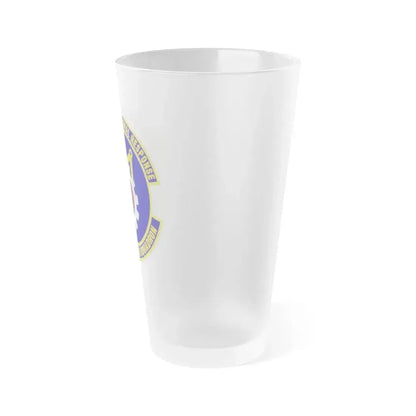 6th Civil Engineer Squadaron (U.S. Air Force) Frosted Pint Glass 16oz - Go Mug Yourself