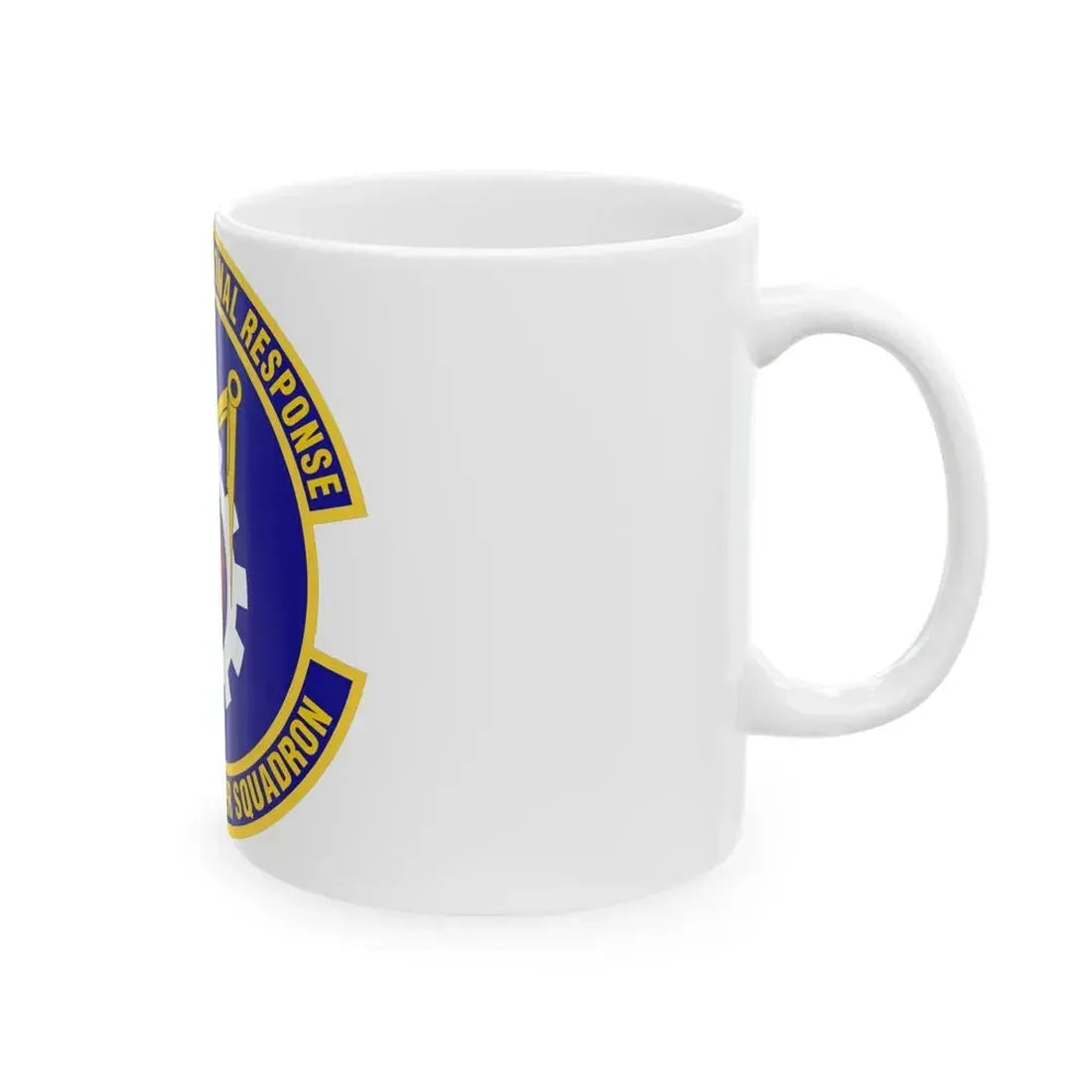 6th Civil Engineer Squadaron (U.S. Air Force) White Coffee Mug - Go Mug Yourself