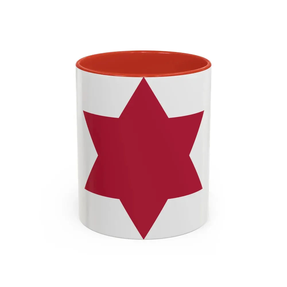 6th Infantry Division (U.S. Army) Accent Coffee Mug 11oz Red - Go Mug Yourself