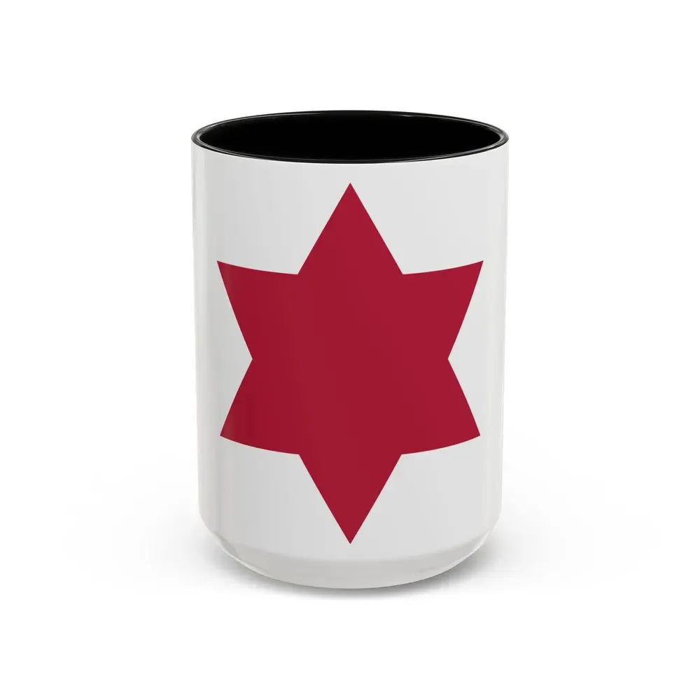 6th Infantry Division (U.S. Army) Accent Coffee Mug 15oz Black - Go Mug Yourself