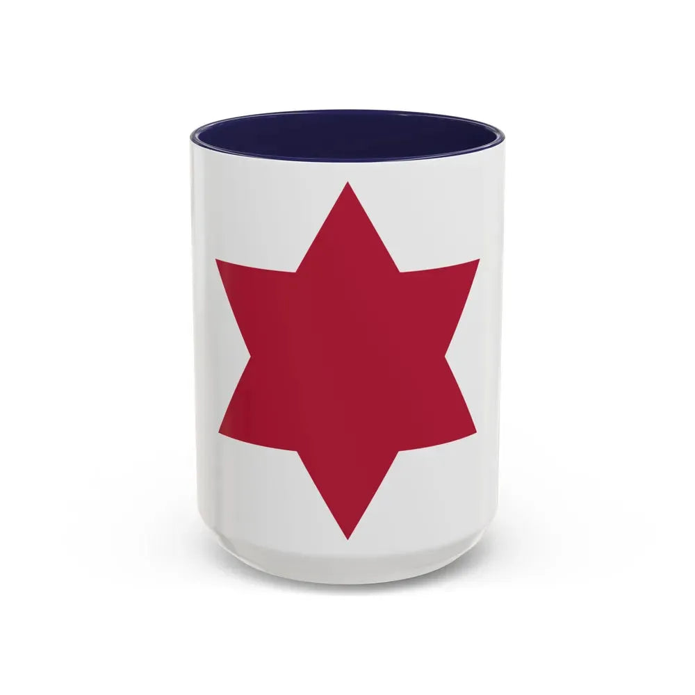 6th Infantry Division (U.S. Army) Accent Coffee Mug 15oz Navy - Go Mug Yourself