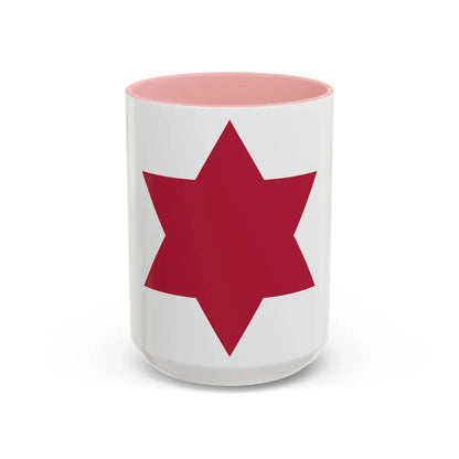 6th Infantry Division (U.S. Army) Accent Coffee Mug 15oz Pink - Go Mug Yourself