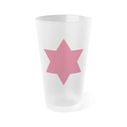 6th Infantry Division (U.S. Army) Frosted Pint Glass 16oz Default Title - Go Mug Yourself