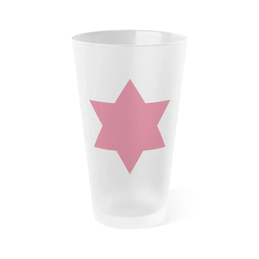 6th Infantry Division (U.S. Army) Frosted Pint Glass 16oz Default Title - Go Mug Yourself