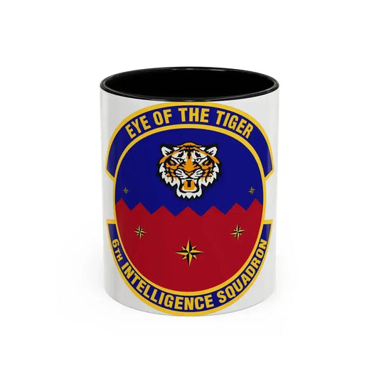 6th Intelligence Squadron (U.S. Air Force) Accent Coffee Mug 11oz Black - Go Mug Yourself