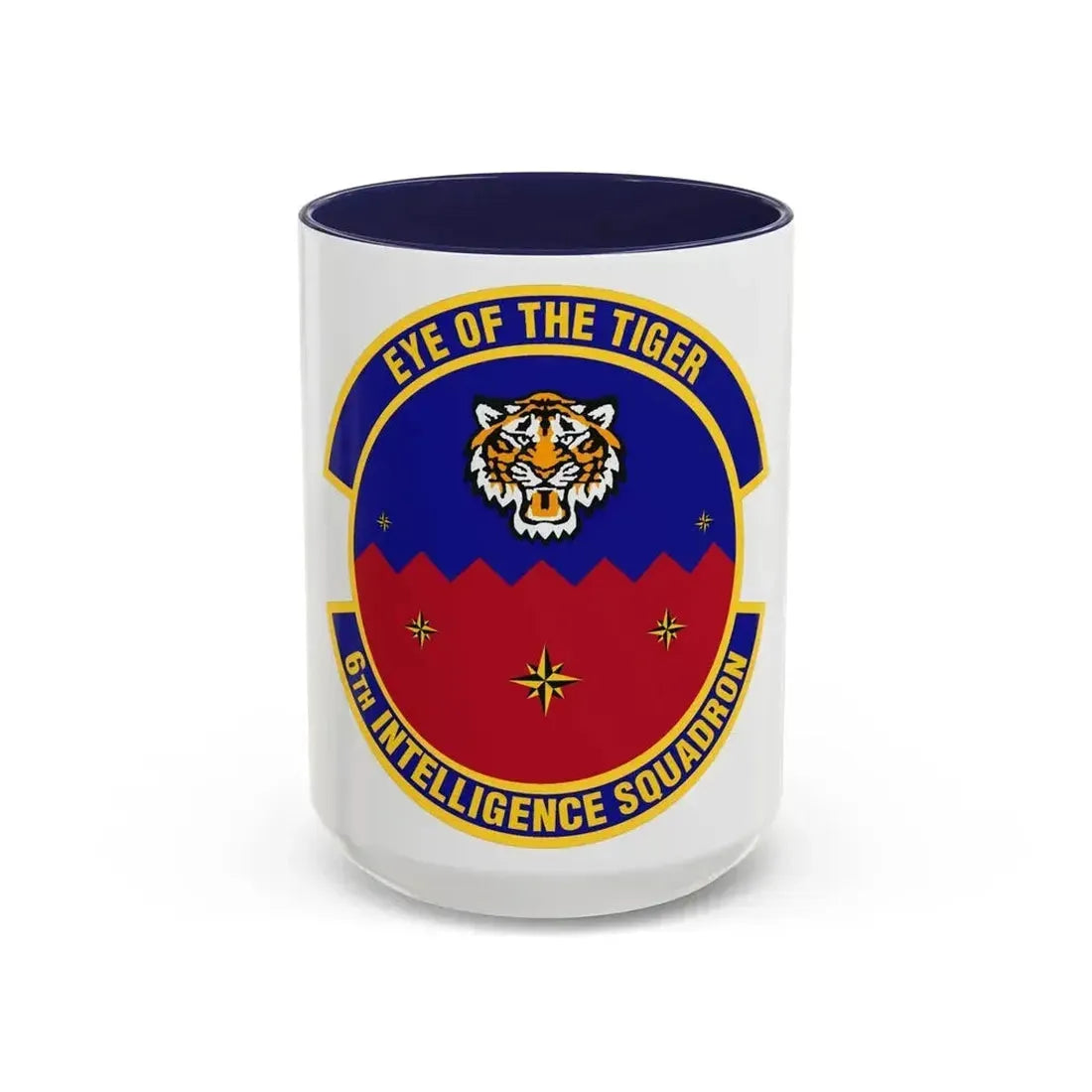 6th Intelligence Squadron (U.S. Air Force) Accent Coffee Mug 15oz Navy - Go Mug Yourself