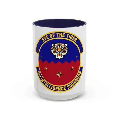 6th Intelligence Squadron (U.S. Air Force) Accent Coffee Mug 15oz Navy - Go Mug Yourself