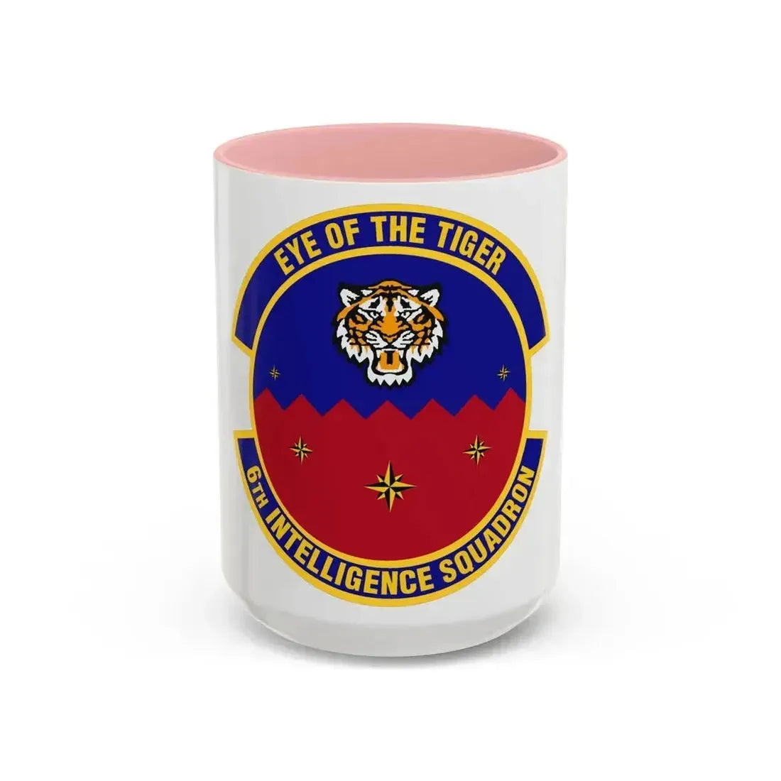 6th Intelligence Squadron (U.S. Air Force) Accent Coffee Mug 15oz Pink - Go Mug Yourself