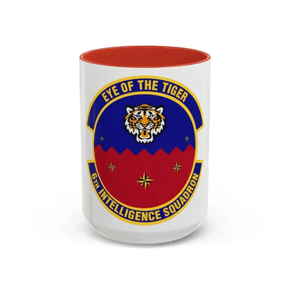 6th Intelligence Squadron (U.S. Air Force) Accent Coffee Mug 15oz Red - Go Mug Yourself