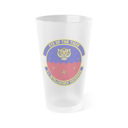 6th Intelligence Squadron (U.S. Air Force) Frosted Pint Glass 16oz Default Title - Go Mug Yourself