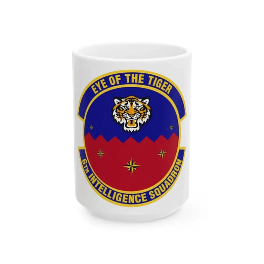 6th Intelligence Squadron (U.S. Air Force) White Coffee Mug 15oz - Go Mug Yourself