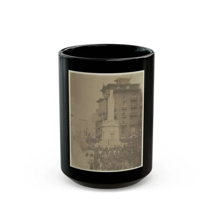 6th Massachusetts Bivouacked In Monument Sq., Baltimore (U.S. Civil War) Black Coffee Mug 15oz - Go Mug Yourself