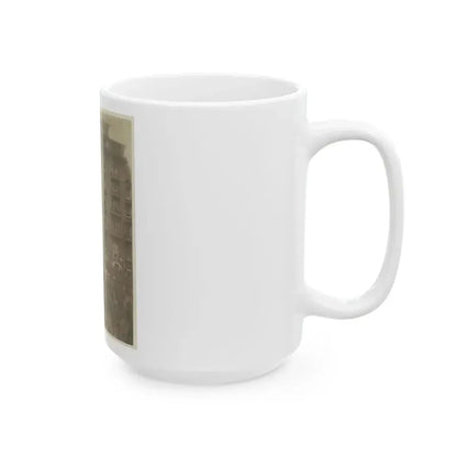 6th Massachusetts Bivouacked In Monument Sq., Baltimore (U.S. Civil War) White Coffee Mug - Go Mug Yourself