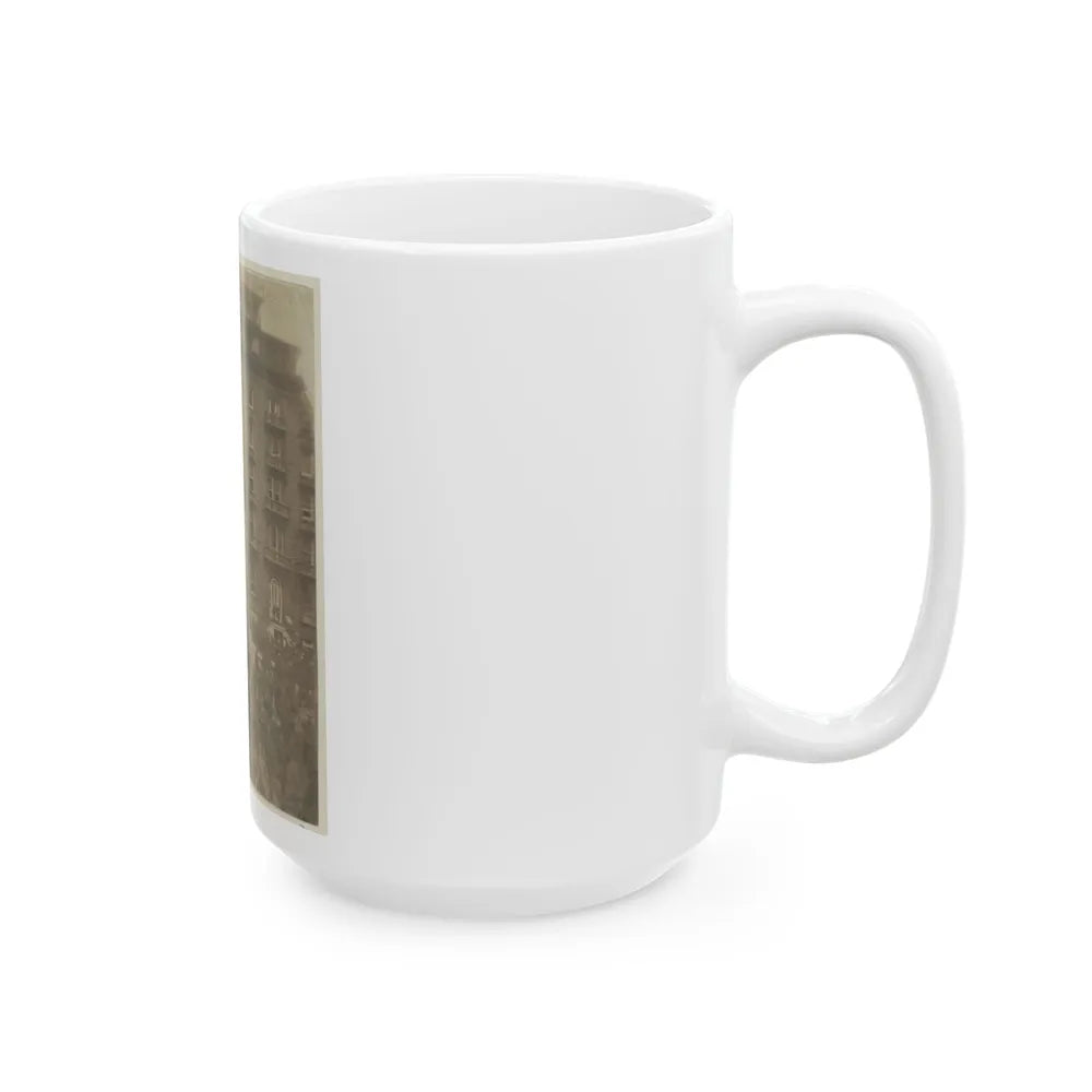 6th Massachusetts Bivouacked In Monument Sq., Baltimore (U.S. Civil War) White Coffee Mug-Go Mug Yourself