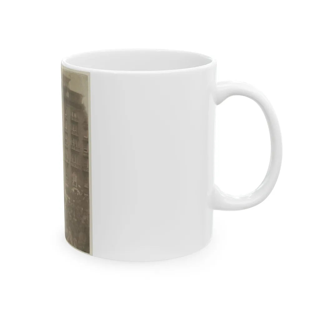 6th Massachusetts Bivouacked In Monument Sq., Baltimore (U.S. Civil War) White Coffee Mug-Go Mug Yourself