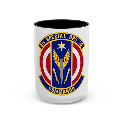 6th Special Operations Squadron (U.S. Air Force) Accent Coffee Mug 15oz Black - Go Mug Yourself