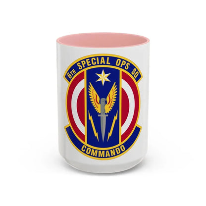 6th Special Operations Squadron (U.S. Air Force) Accent Coffee Mug 15oz Pink - Go Mug Yourself
