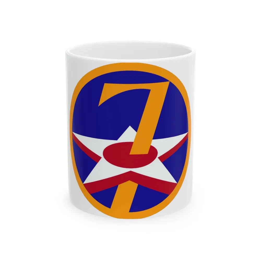 7 Air Force (U.S. Army) White Coffee Mug-11oz-Go Mug Yourself