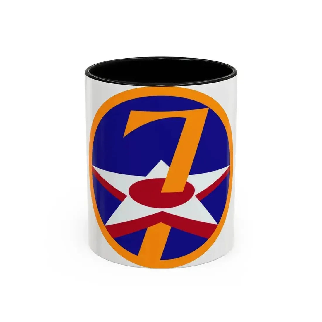 7 Air Force (U.S. Army) Accent Coffee Mug 11oz Black - Go Mug Yourself