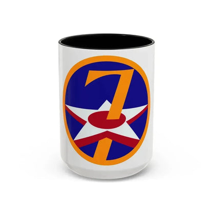 7 Air Force (U.S. Army) Accent Coffee Mug 15oz Black - Go Mug Yourself