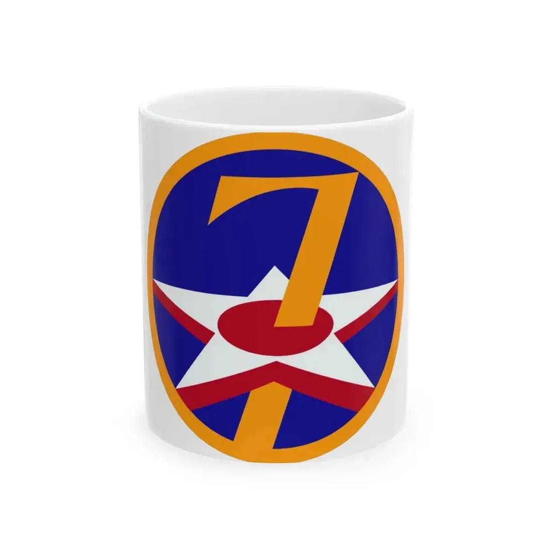 7 Air Force (U.S. Army) White Coffee Mug 11oz - Go Mug Yourself