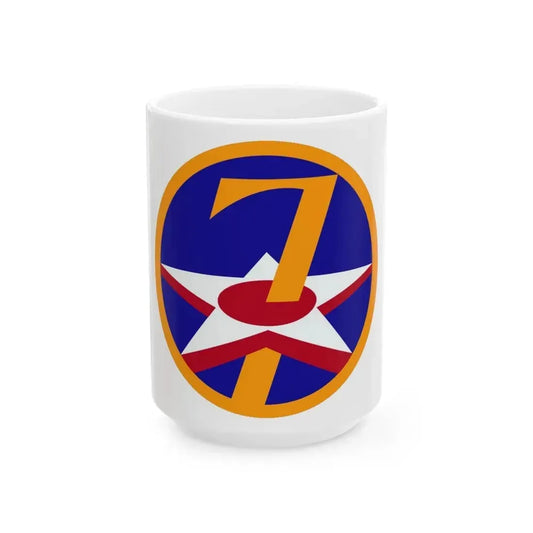 7 Air Force (U.S. Army) White Coffee Mug 15oz - Go Mug Yourself