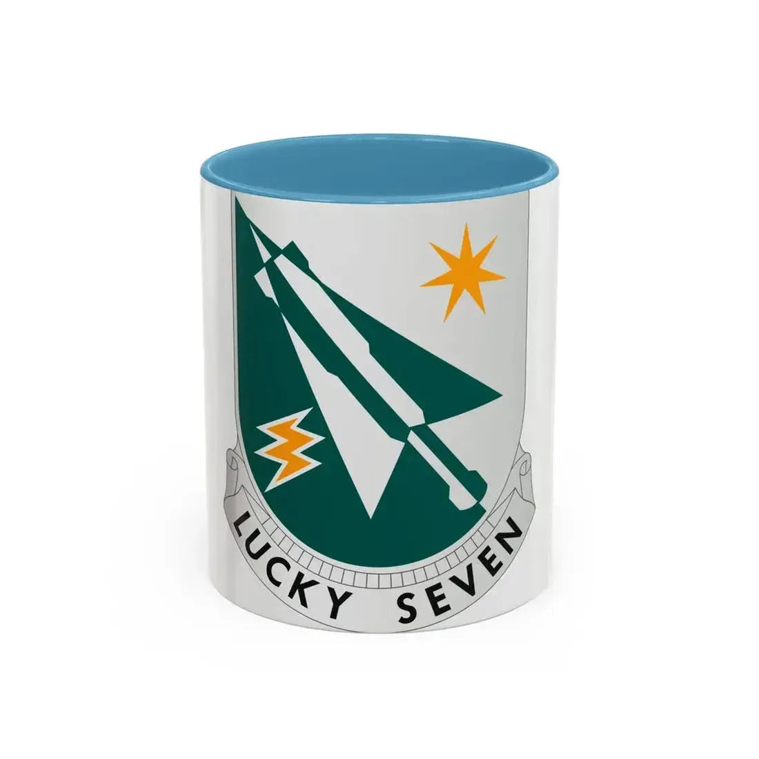 7 Aviation Battalion (U.S. Army) Accent Coffee Mug 11oz Light Blue - Go Mug Yourself