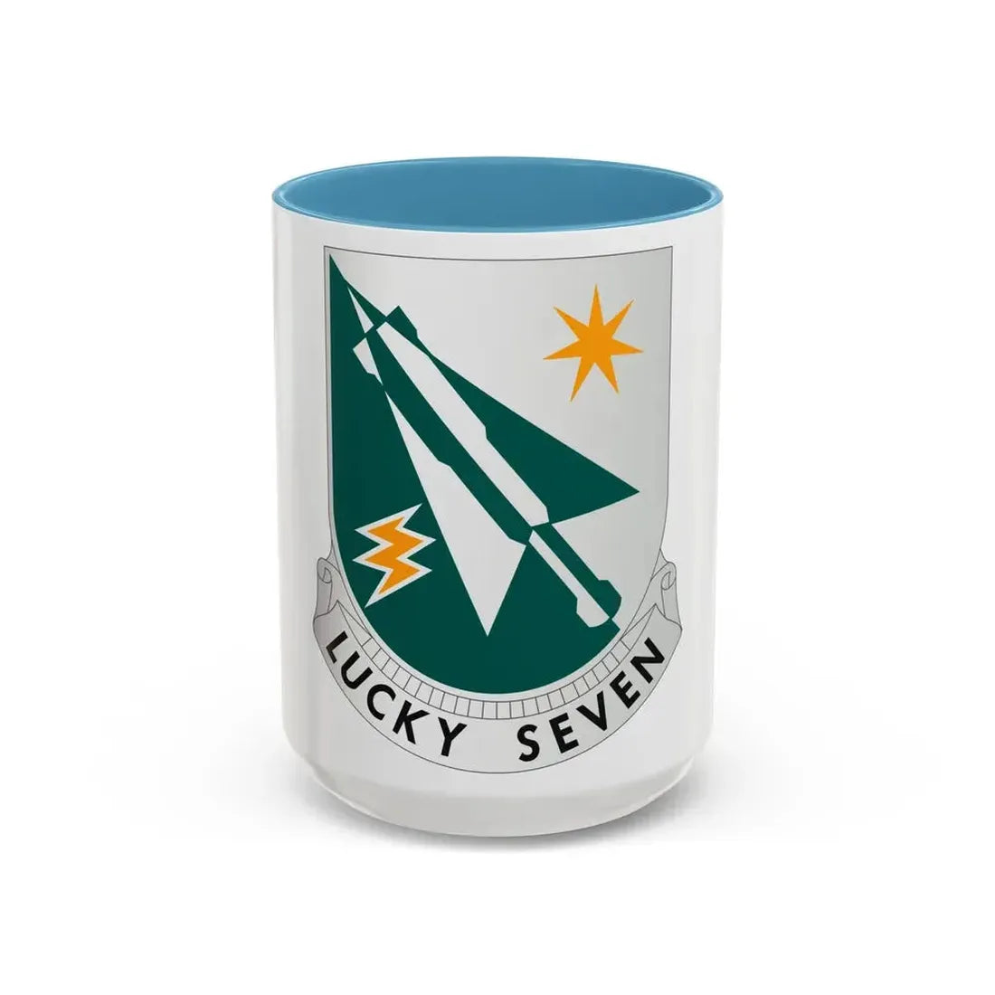 7 Aviation Battalion (U.S. Army) Accent Coffee Mug 15oz Light Blue - Go Mug Yourself