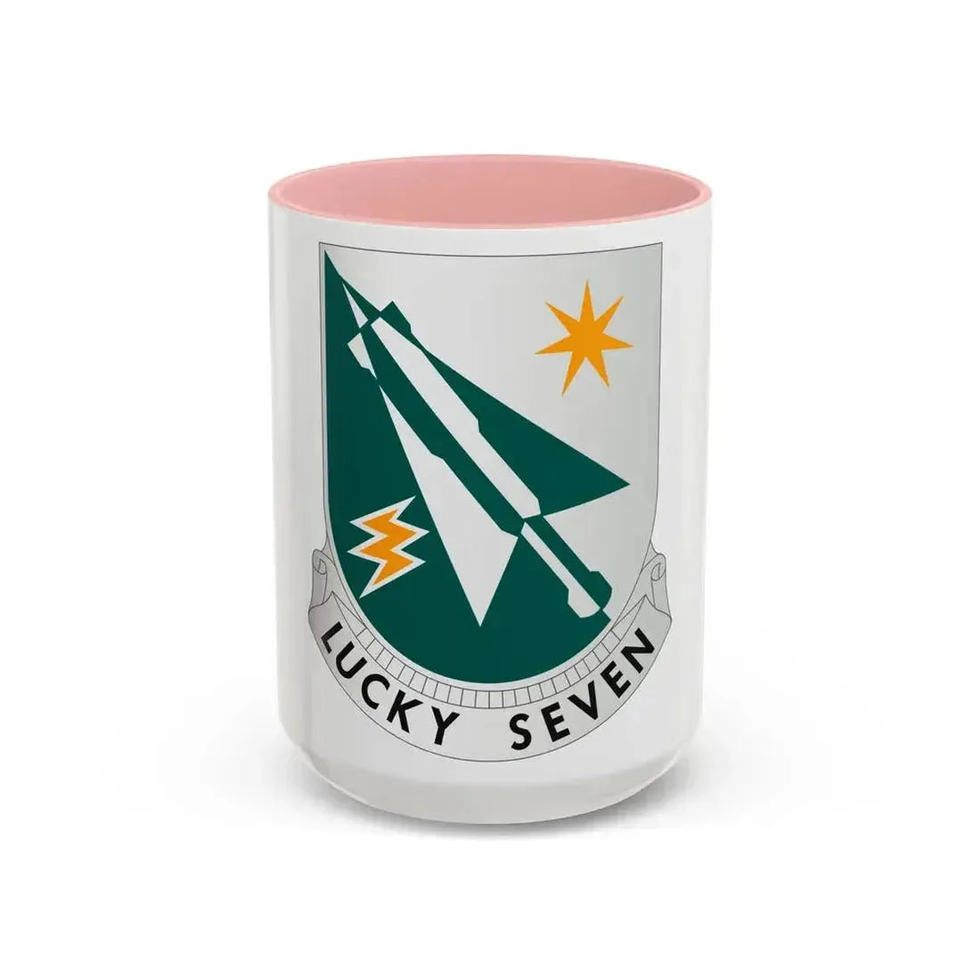 7 Aviation Battalion (U.S. Army) Accent Coffee Mug 15oz Pink - Go Mug Yourself